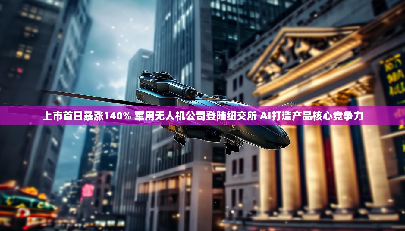 上市首日暴涨140% 军用无人机公司登陆纽交所 AI打造产品核心竞争力