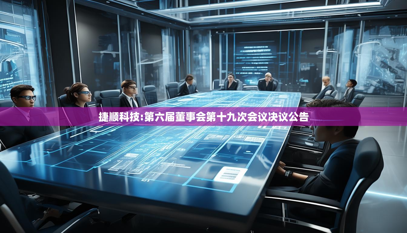捷顺科技:第六届董事会第十九次会议决议公告