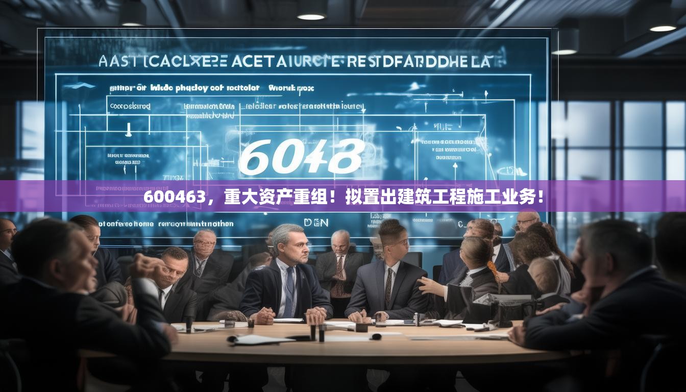 600463，重大资产重组！拟置出建筑工程施工业务！