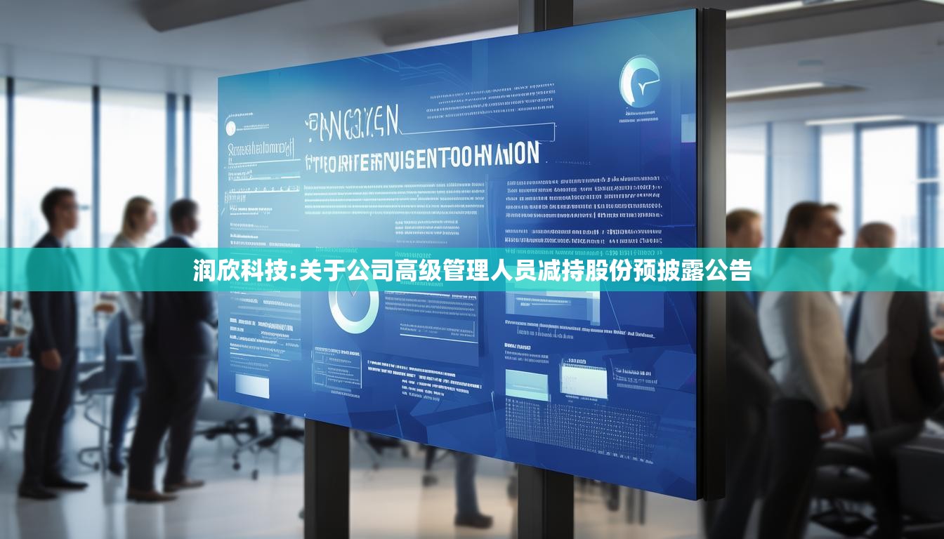 润欣科技:关于公司高级管理人员减持股份预披露公告