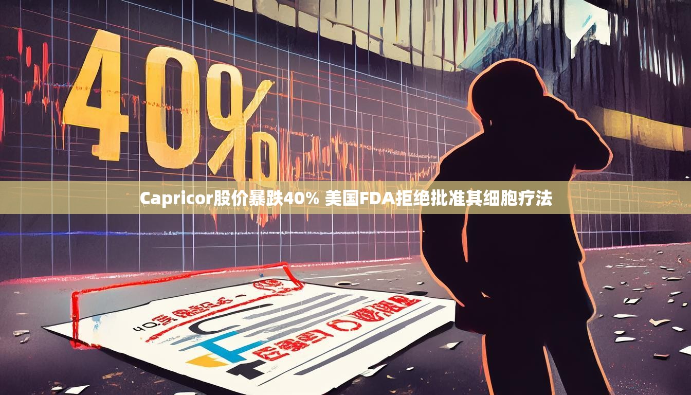 Capricor股价暴跌40% 美国FDA拒绝批准其细胞疗法