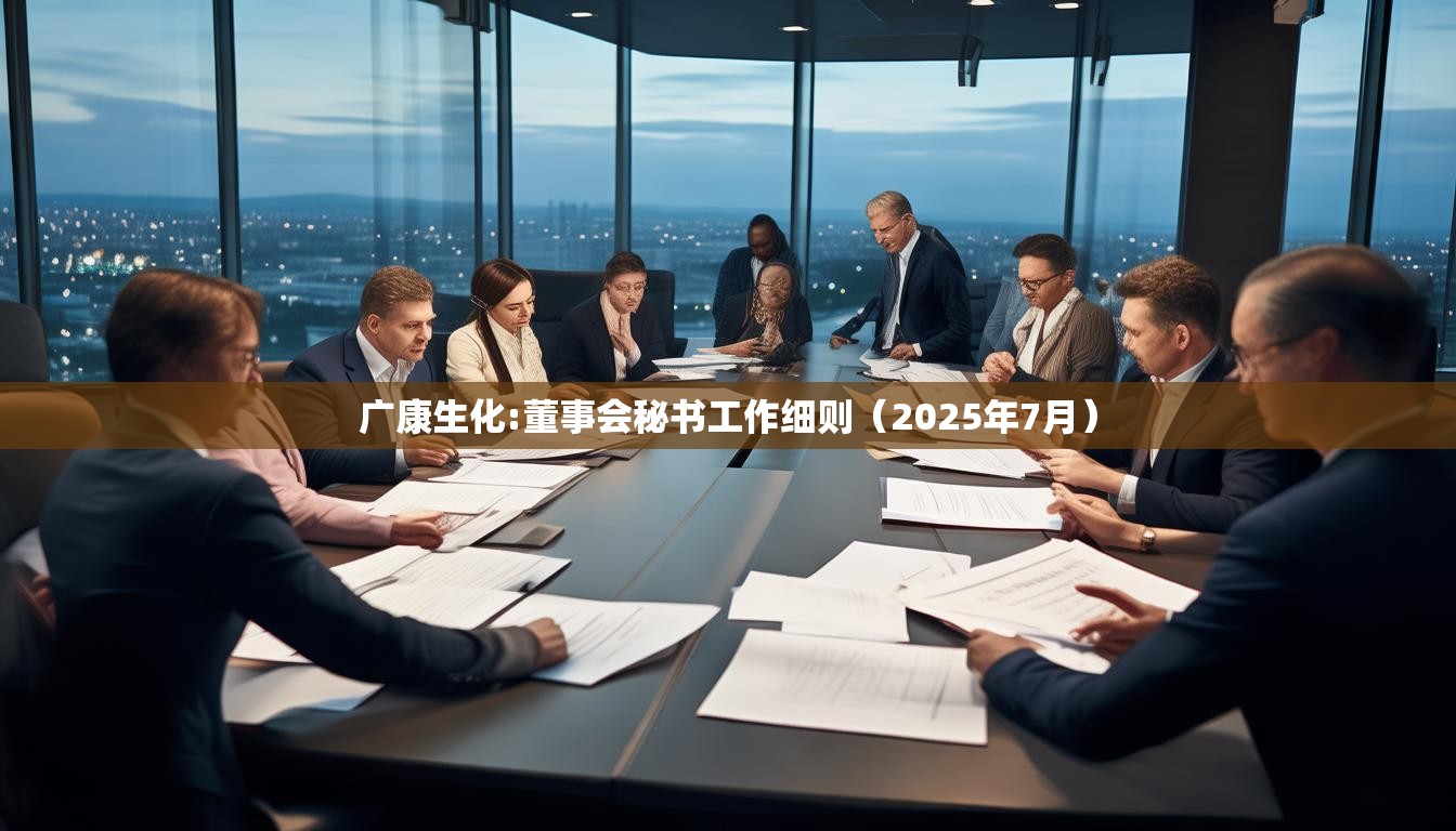 广康生化:董事会秘书工作细则（2025年7月）