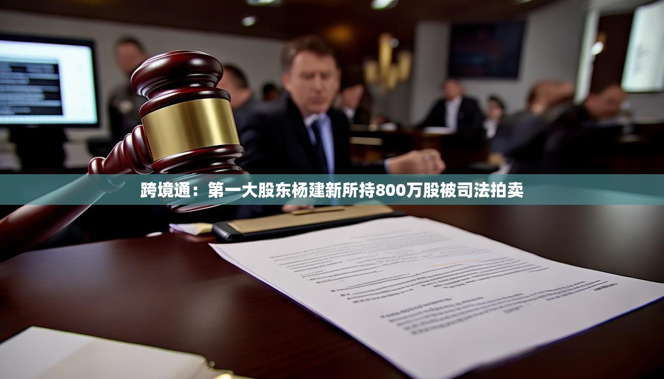 跨境通：第一大股东杨建新所持800万股被司法拍卖