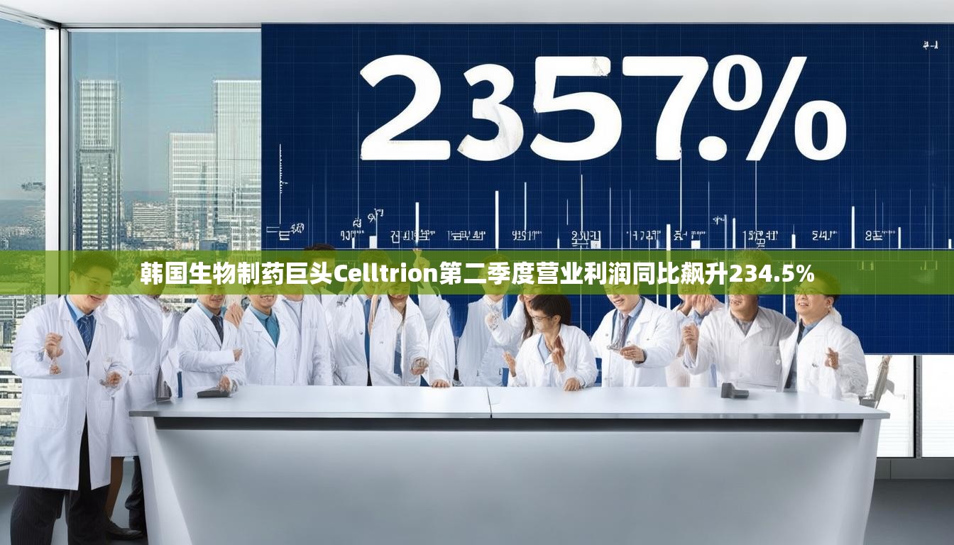 韩国生物制药巨头Celltrion第二季度营业利润同比飙升234.5%